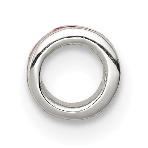 Sterlingsilber Rot Emailliert Spacer Enhancer