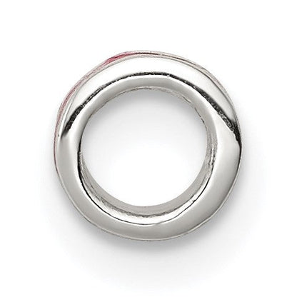 Sterlingsilber Rot Emailliert Spacer Enhancer