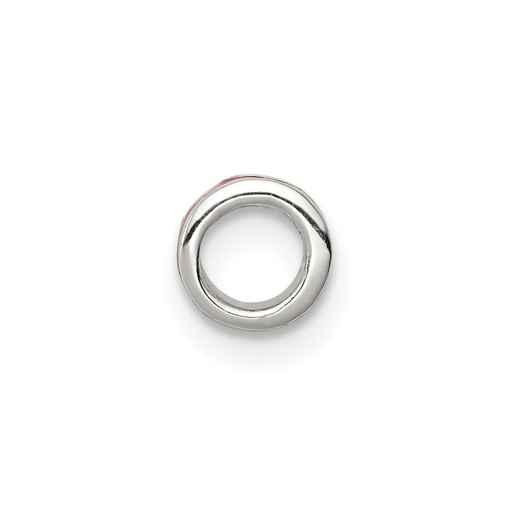 Sterlingsilber Rot Emailliert Spacer Enhancer