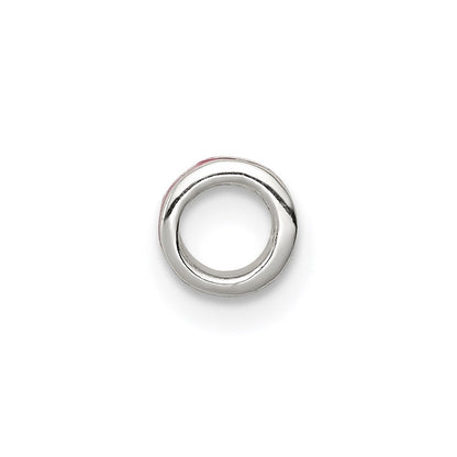 Sterlingsilber Rot Emailliert Spacer Enhancer