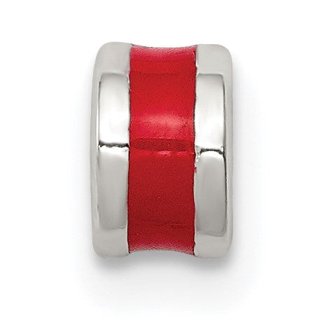 Sterlingsilber Rot Emailliert Spacer Enhancer