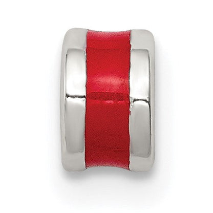 Sterlingsilber Rot Emailliert Spacer Enhancer