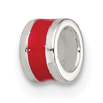 Sterlingsilber Rot Emailliert Spacer Enhancer