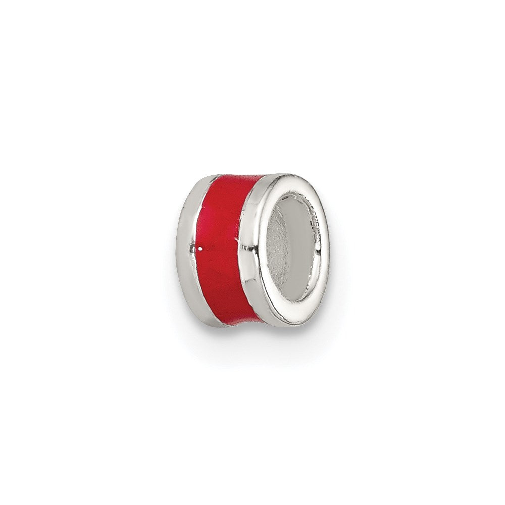 Sterlingsilber Rot Emailliert Spacer Enhancer