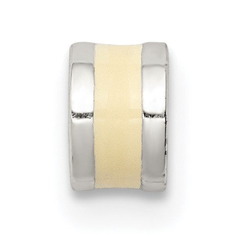 Sterlingsilber Cream Emailliert Spacer Enhancer