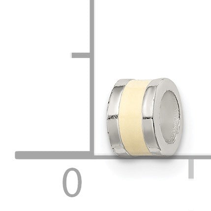 Sterlingsilber Cream Emailliert Spacer Enhancer