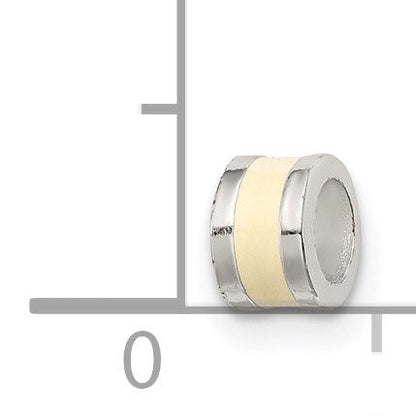 Sterlingsilber Cream Emailliert Spacer Enhancer