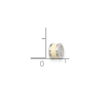 Sterlingsilber Cream Emailliert Spacer Enhancer