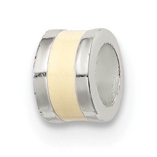 Sterlingsilber Cream Emailliert Spacer Enhancer