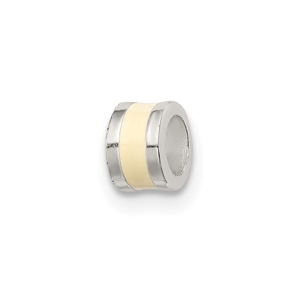 Sterlingsilber Cream Emailliert Spacer Enhancer