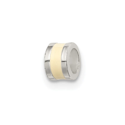 Sterlingsilber Cream Emailliert Spacer Enhancer