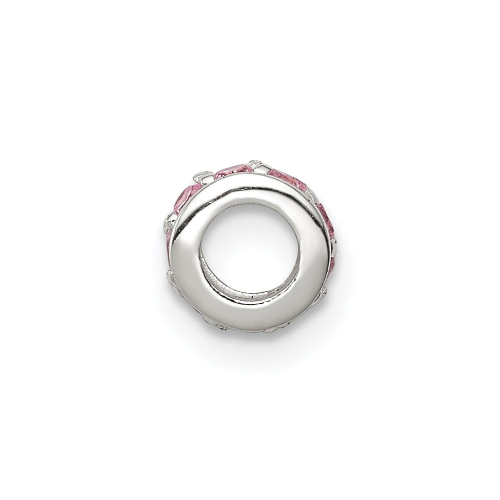 Sterlingsilber Rosa Zirkonia Spacer Enhancer