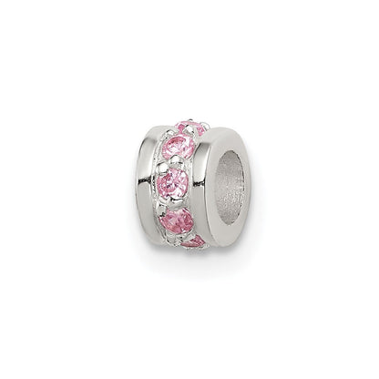Sterlingsilber Rosa Zirkonia Spacer Enhancer