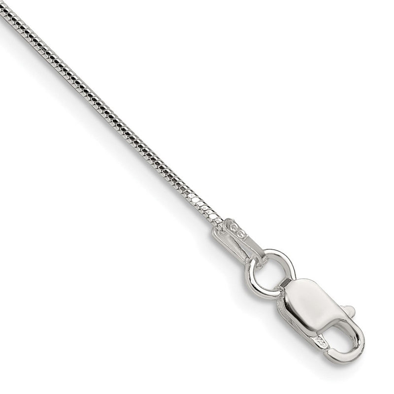 Sterlingsilber Poliert.90mm Octagonal Schlange Kette