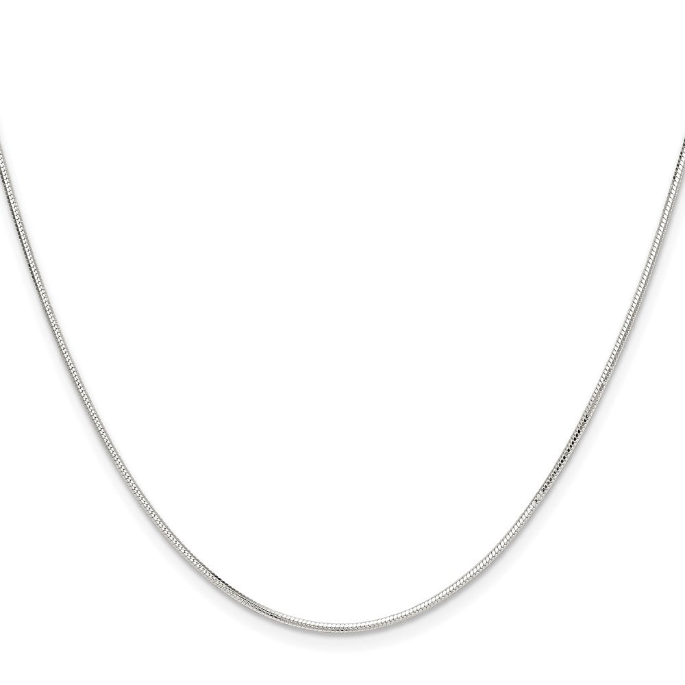 Sterlingsilber Poliert 1mm Octagonal Schlange Kette