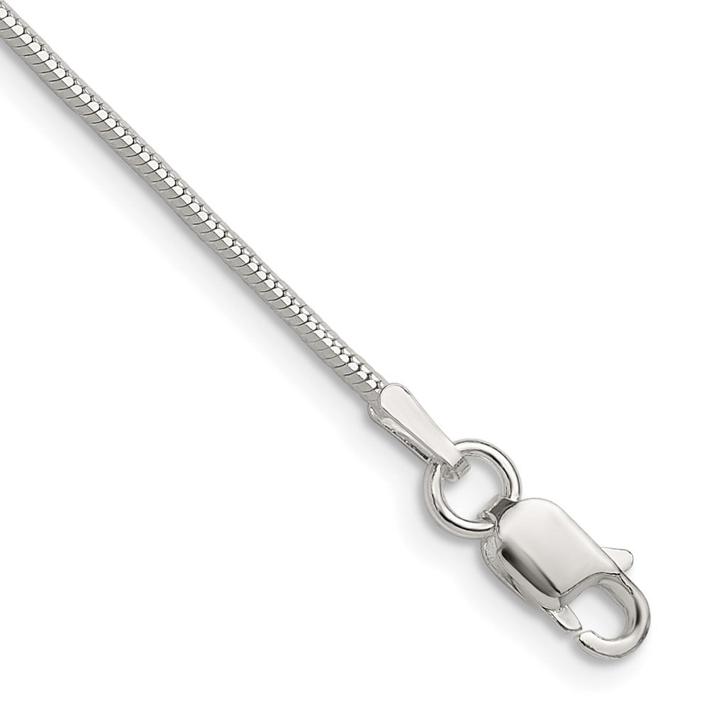 Sterlingsilber Poliert 1mm Octagonal Schlange Kette