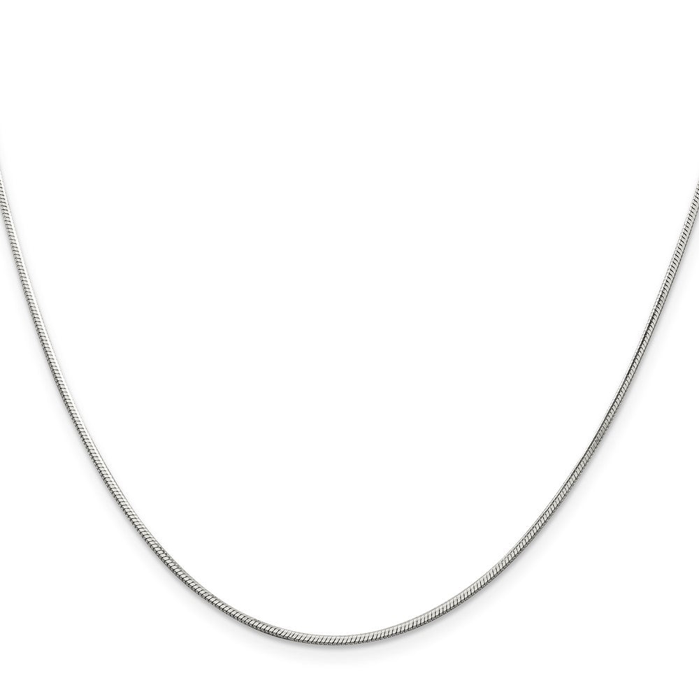 Sterlingsilber 1.25mm Octagonal Schlange Halskette