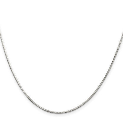 Sterlingsilber 1.25mm Octagonal Schlange Halskette