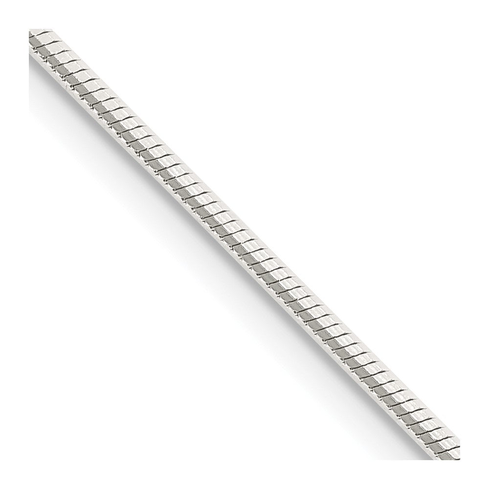 Sterlingsilber 1.25mm Octagonal Schlange Halskette