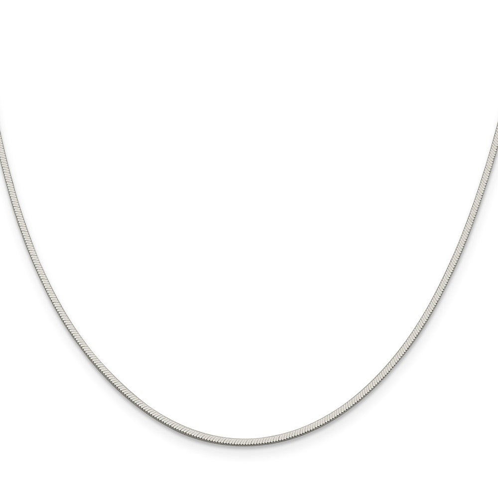 Sterlingsilber 1.35mm Octagonal Schlange Halskette