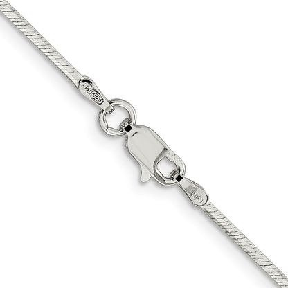 Sterlingsilber 1.35mm Octagonal Schlange Halskette