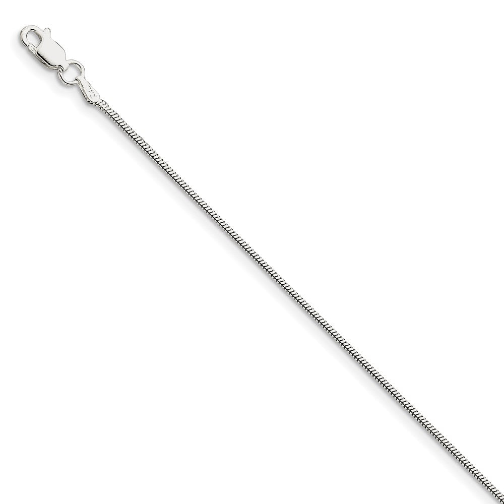9 Zoll Sterlingsilber 1.5mm Octagonal Schlange Gliederarmband