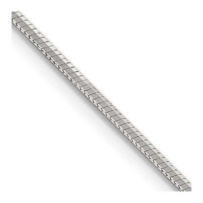 Sterlingsilber 1.35mm Octagonal Schlange Halskette