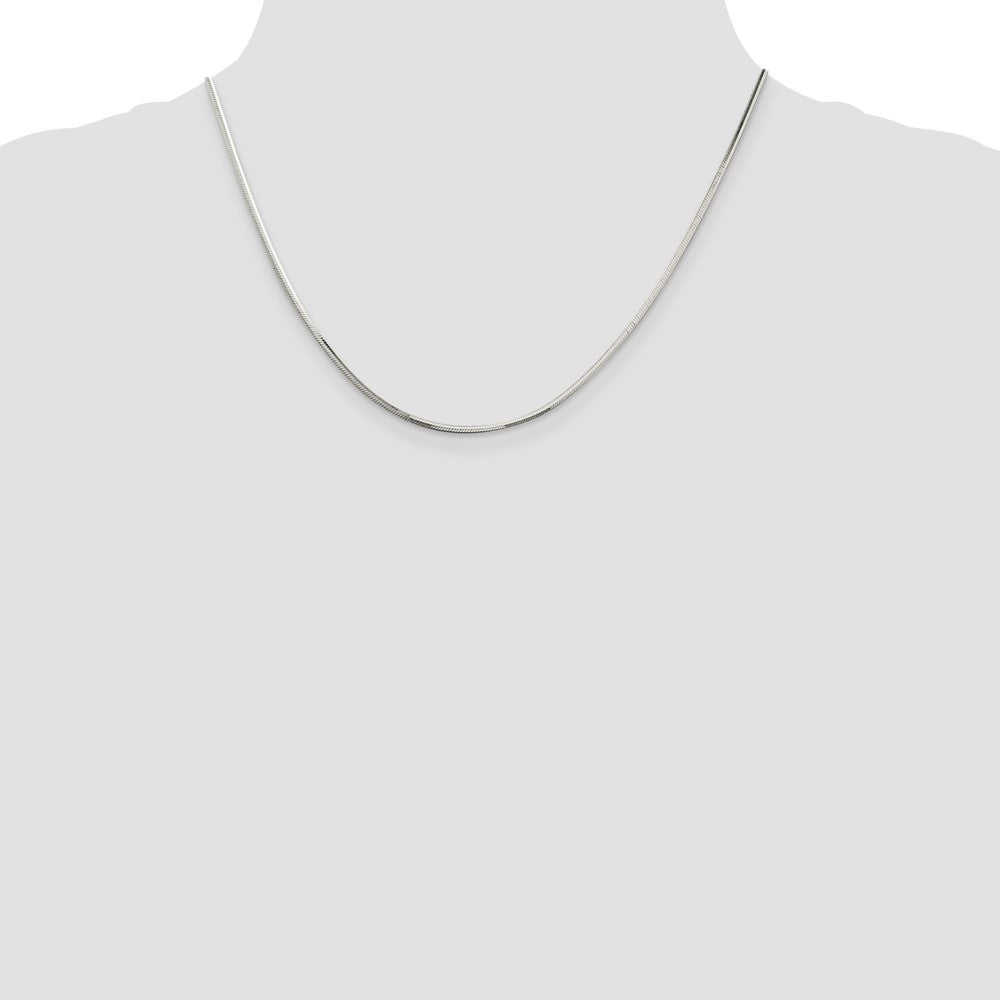Sterlingsilber 1.65mm Octagonal Schlange Halskette