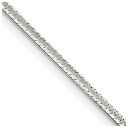 Sterlingsilber 1.65mm Octagonal Schlange Halskette