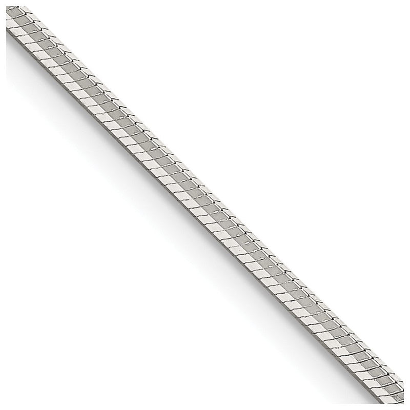 Sterlingsilber 1.65mm Octagonal Schlange Halskette