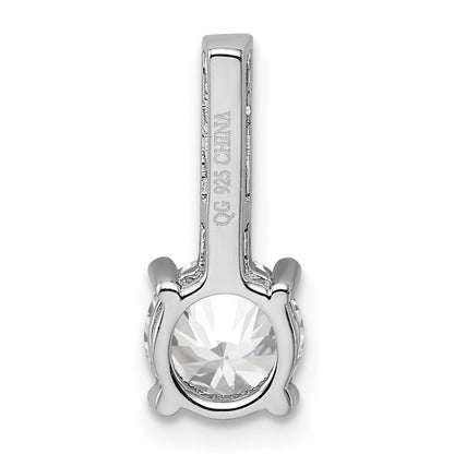 Sterlingsilber Rhodiniert Zirkonia Anhänger