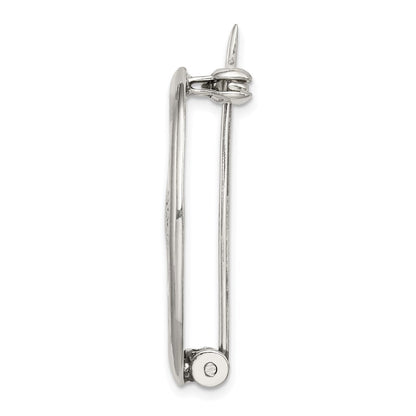 Sterlingsilber Antikisiert Claddagh Brosche