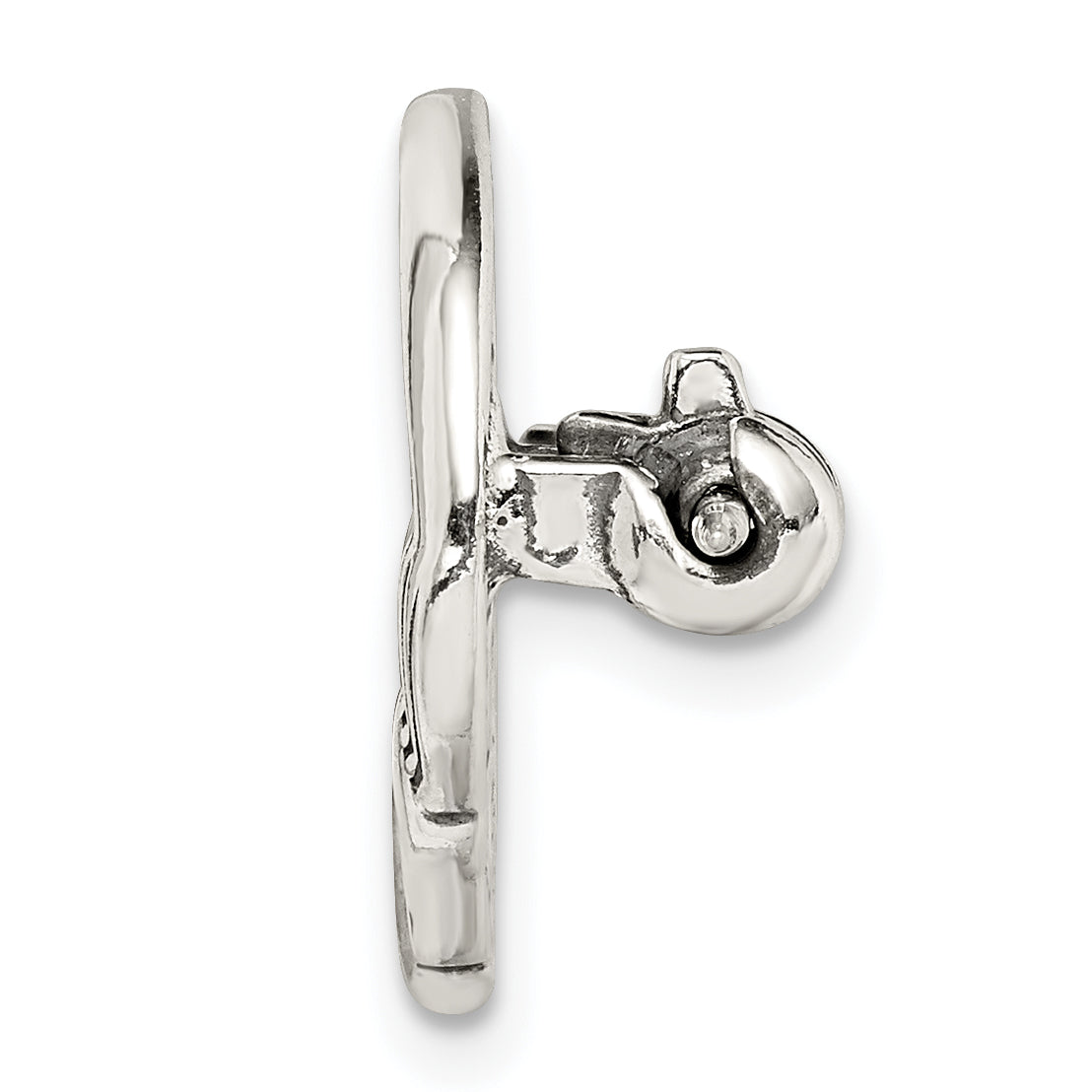 Sterlingsilber Antikisiert Claddagh Brosche