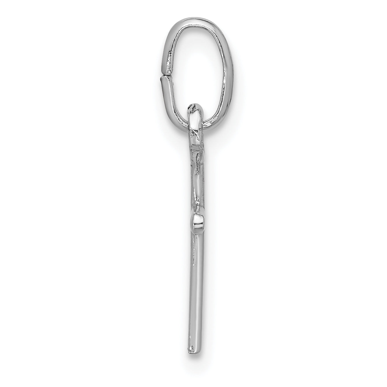 Sterlingsilber Rhodiniert Kreuz Charm