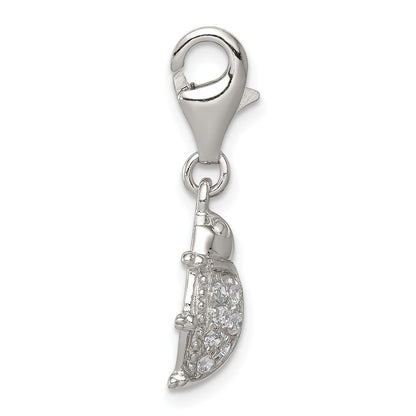 Sterlingsilber Rhodiniert Zirkonia Damen Bug Charm