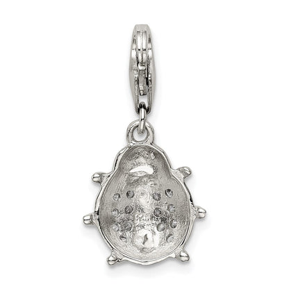Sterlingsilber Rhodiniert Zirkonia Damen Bug Charm