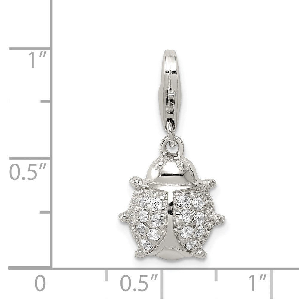 Sterlingsilber Rhodiniert Zirkonia Damen Bug Charm