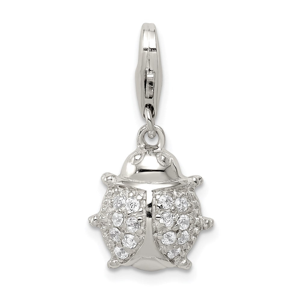 Sterlingsilber Rhodiniert Zirkonia Damen Bug Charm