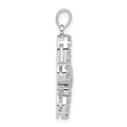 Sterlingsilber Zirkonia Schmetterling Anhänger