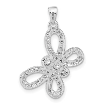 Sterlingsilber Zirkonia Schmetterling Anhänger