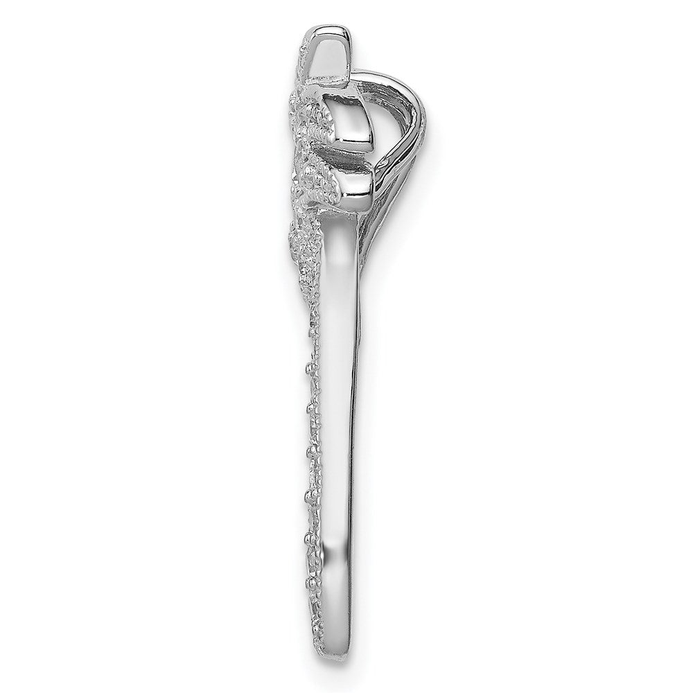 Sterlingsilber Rhodiniert Zirkonia Palme Baum Kette Anhänger