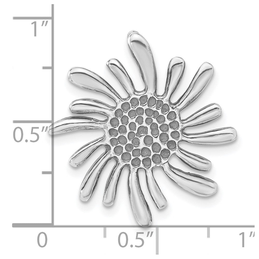 Sterlingsilber Antikisiert Blume Anhänger