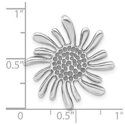 Sterlingsilber Antikisiert Blume Anhänger