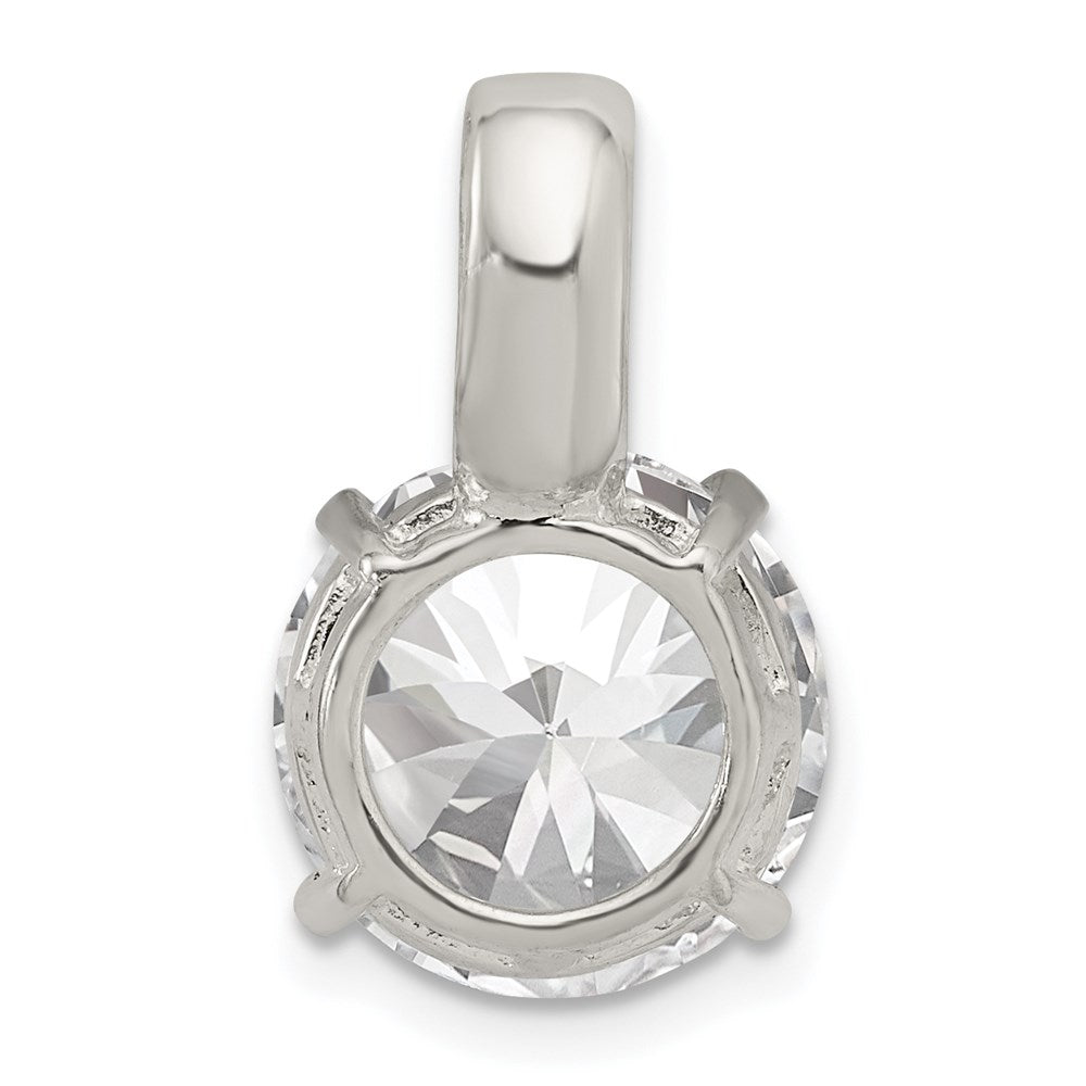 Sterlingsilber Rund Zirkonia Anhänger