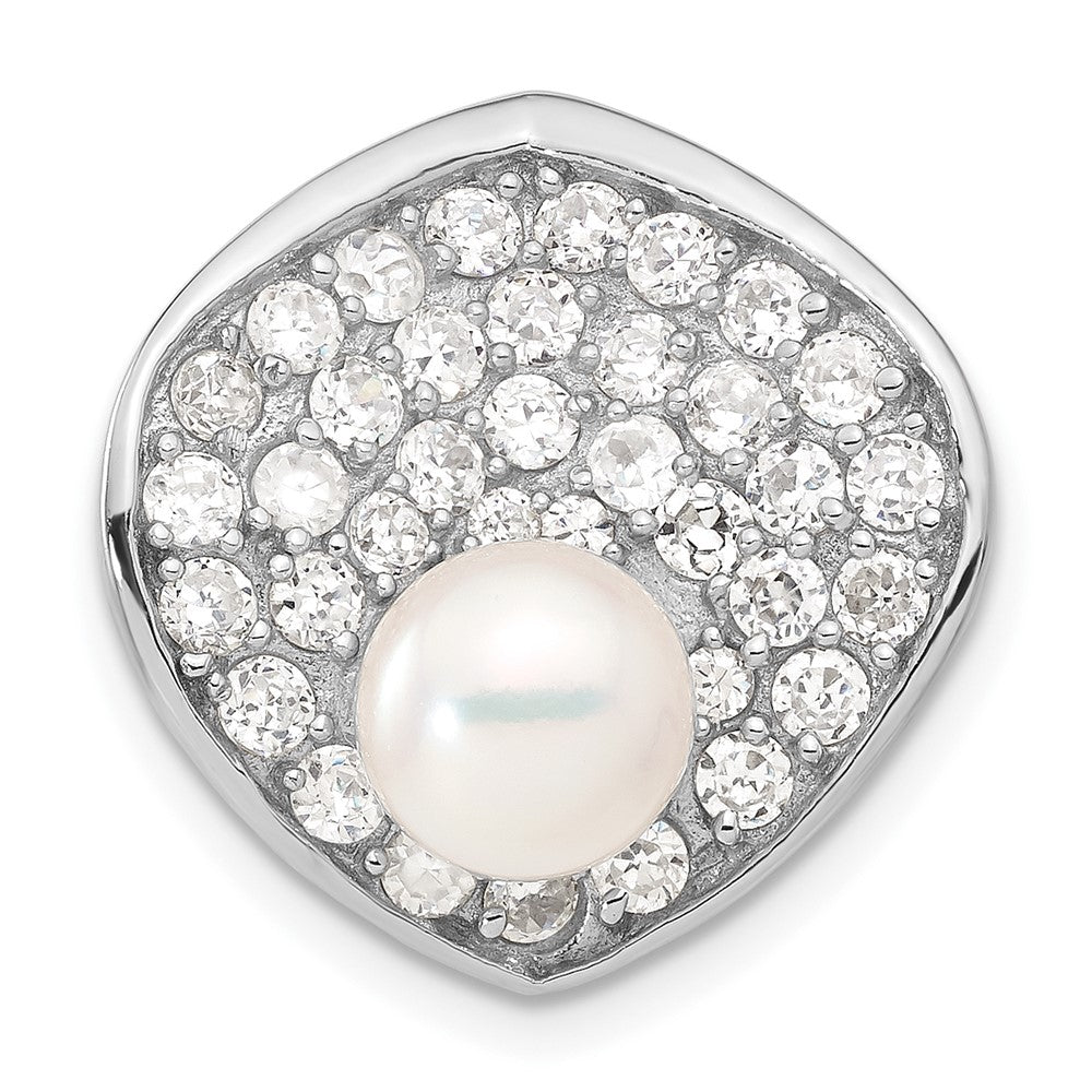 Sterlingsilber Synthetisch Perle & Zirkonia Anhänger