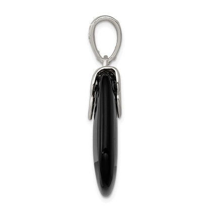 Sterlingsilber Schwarz Onyx Anhänger