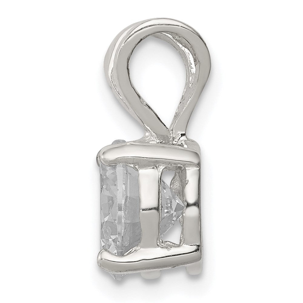 Sterlingsilber Rund Zirkonia Anhänger