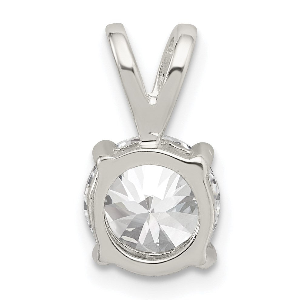 Sterlingsilber Rund Zirkonia Anhänger