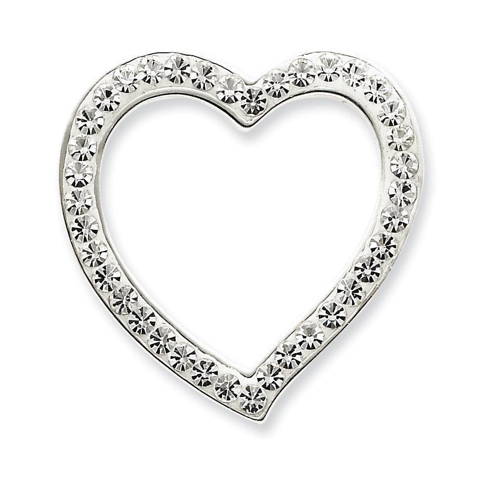 Sterlingsilber Swarovski Kristall Herz Anhänger