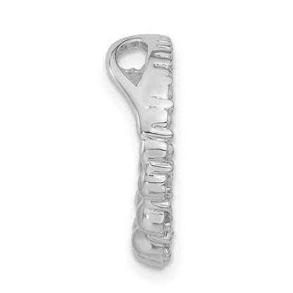 Sterlingsilber Zirkonia Kreis Kette Anhänger